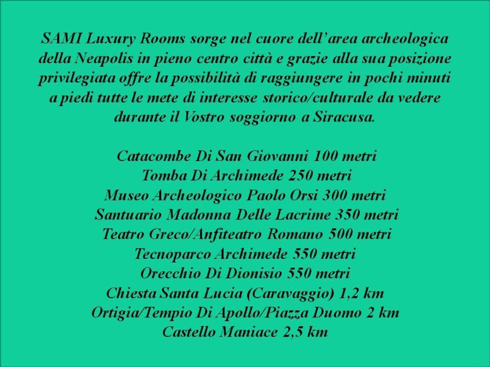 Sami Luxury Rooms 3 8 0 7 9 4 9 2 5 3 Сиракуза Екстериор снимка